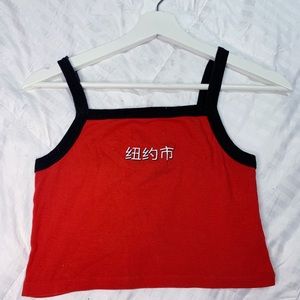 Red summer cami/t-shirt